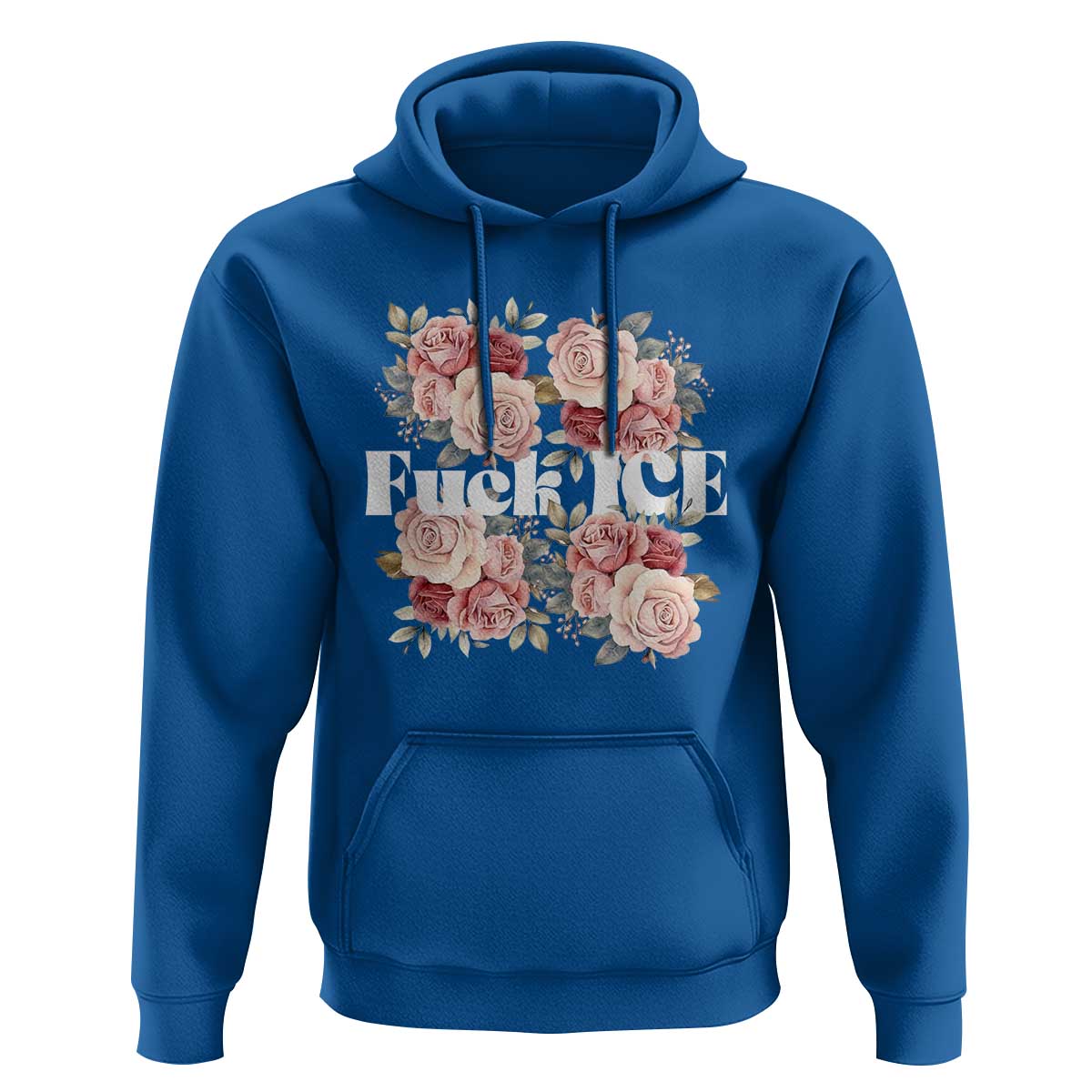 Floral Protest Against Ice Hoodie Justice and Freedom Political Resistance