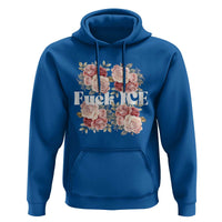 Floral Protest Against Ice Hoodie Justice and Freedom Political Resistance