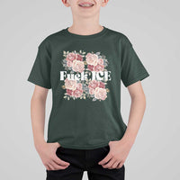 Floral Protest Against Ice T Shirt For Kid Justice and Freedom Political Resistance