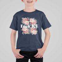 Floral Protest Against Ice T Shirt For Kid Justice and Freedom Political Resistance