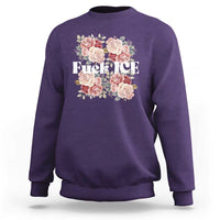 Floral Protest Against Ice Sweatshirt Justice and Freedom Political Resistance