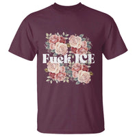 Floral Protest Against Ice T Shirt Justice and Freedom Political Resistance
