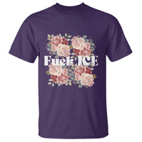 Floral Protest Against Ice T Shirt Justice and Freedom Political Resistance
