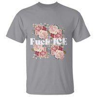 Floral Protest Against Ice T Shirt Justice and Freedom Political Resistance