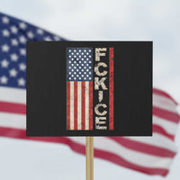 F Ice Retro Distressed American Flag Protest Sign Patriotic Against Ice Justice Protest Resistance