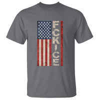 F Ice Retro Distressed American Flag T Shirt Patriotic Against Ice Justice Protest Resistance