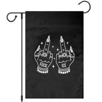 Middle Finger F Ice Garden Flag Against Ice Violence Outspoken Resistance