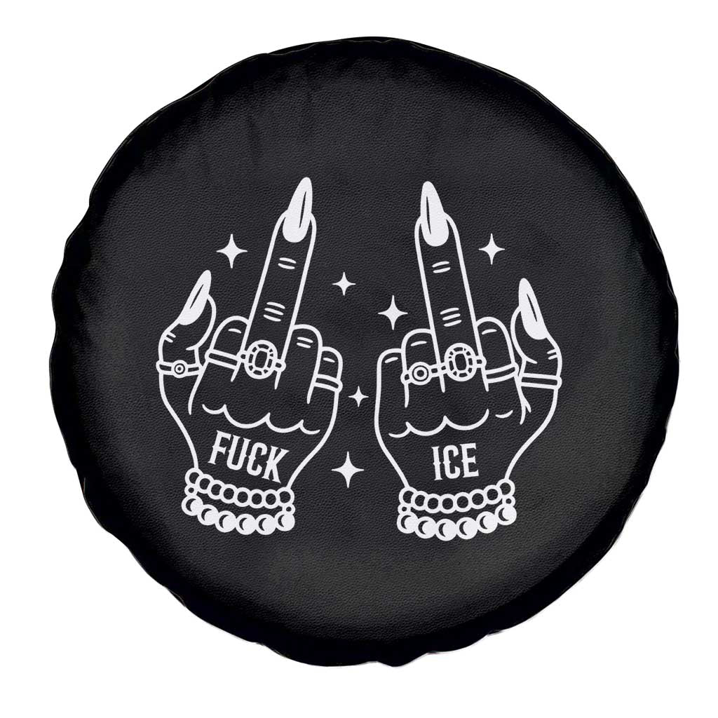 Middle Finger F Ice Spare Tire Cover Against Ice Violence Outspoken Resistance