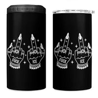 Middle Finger F Ice 4 in 1 Can Cooler Tumbler Against Ice Violence Outspoken Resistance