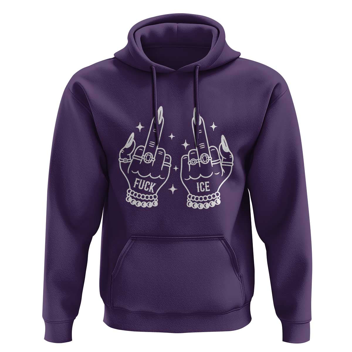 Middle Finger F Ice Hoodie Against Ice Violence Outspoken Resistance