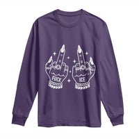 Middle Finger F Ice Long Sleeve Shirt Against Ice Violence Outspoken Resistance
