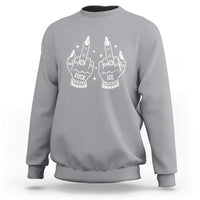 Middle Finger F Ice Sweatshirt Against Ice Violence Outspoken Resistance
