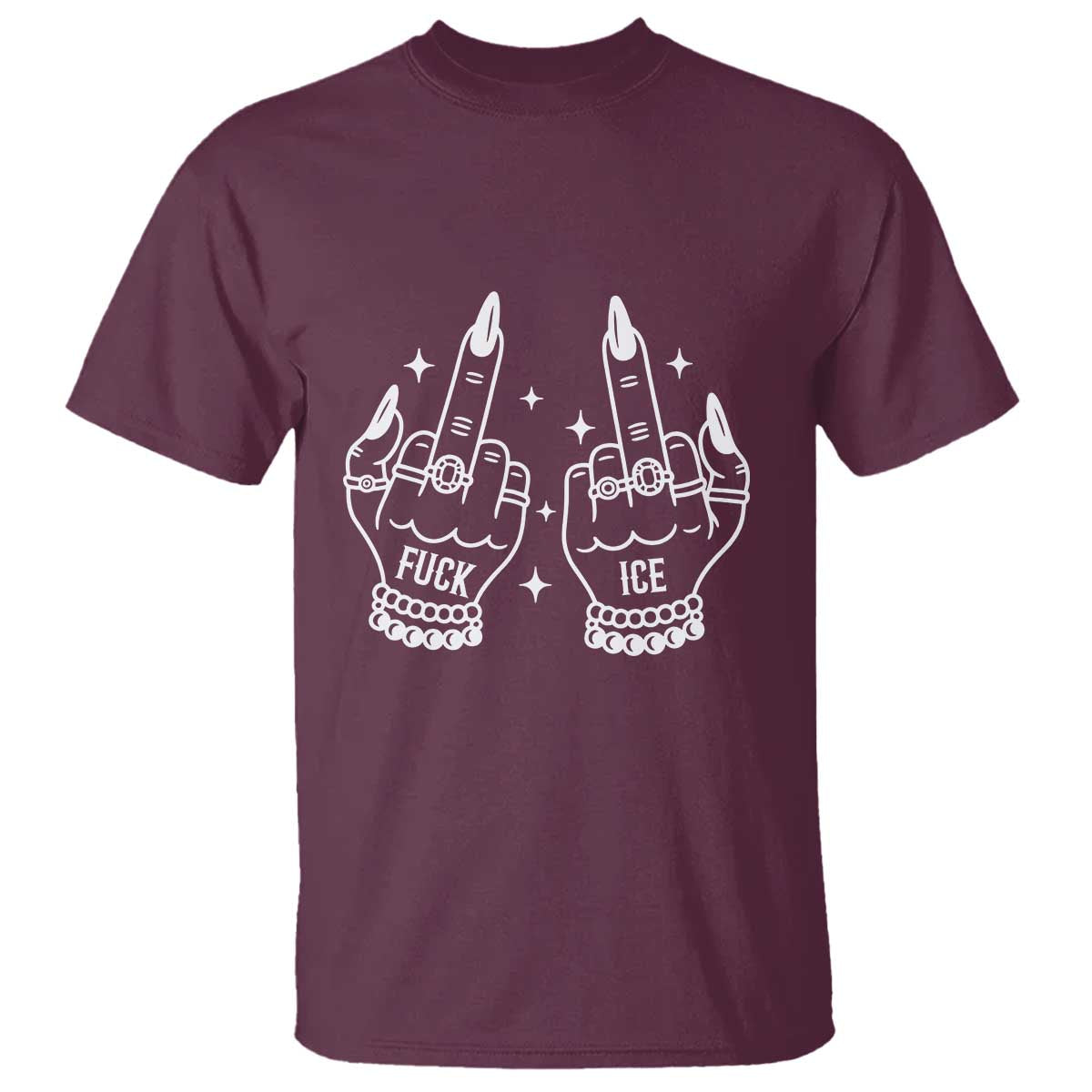 Middle Finger F Ice T Shirt Against Ice Violence Outspoken Resistance