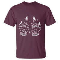 Middle Finger F Ice T Shirt Against Ice Violence Outspoken Resistance