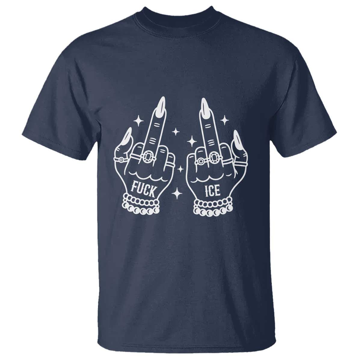 Middle Finger F Ice T Shirt Against Ice Violence Outspoken Resistance