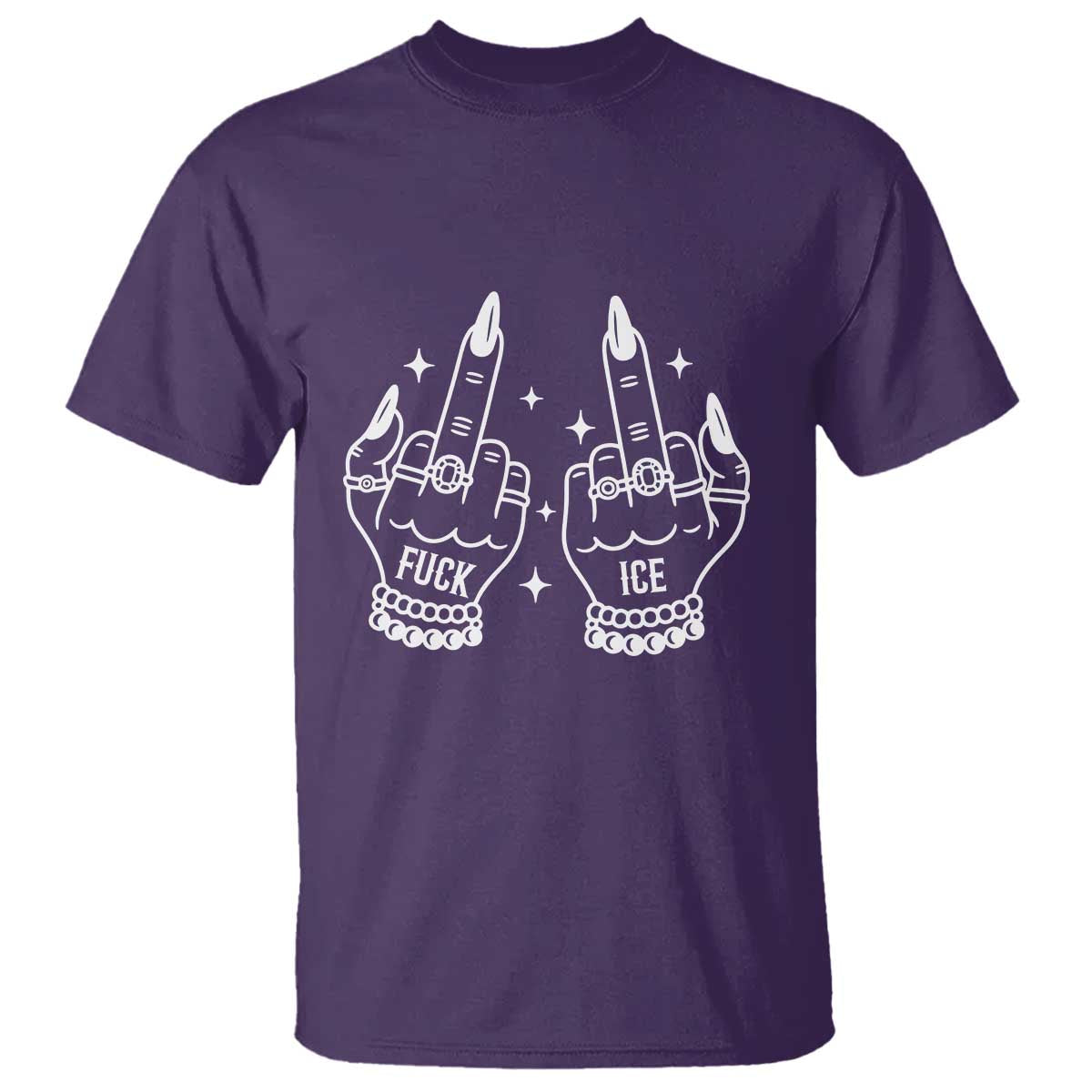 Middle Finger F Ice T Shirt Against Ice Violence Outspoken Resistance