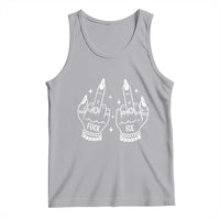 Middle Finger F Ice Tank Top Against Ice Violence Outspoken Resistance