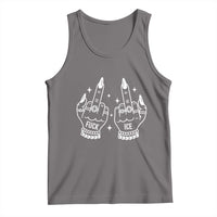 Middle Finger F Ice Tank Top Against Ice Violence Outspoken Resistance