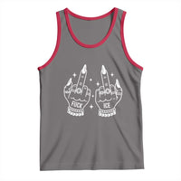Middle Finger F Ice Tank Top Against Ice Violence Outspoken Resistance