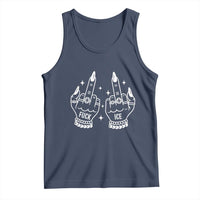 Middle Finger F Ice Tank Top Against Ice Violence Outspoken Resistance