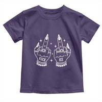 Middle Finger F Ice Toddler T Shirt Against Ice Violence Outspoken Resistance