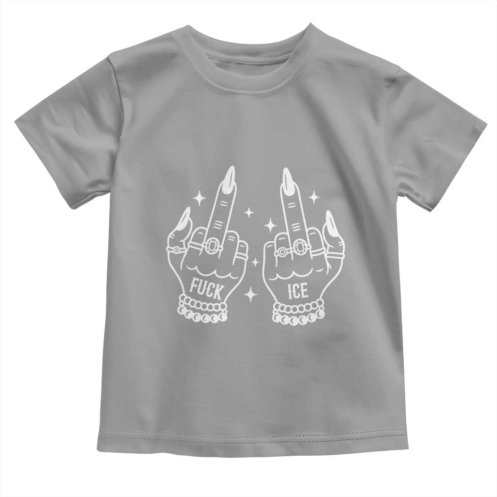 Middle Finger F Ice Toddler T Shirt Against Ice Violence Outspoken Resistance
