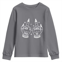 Middle Finger F Ice Youth Sweatshirt Against Ice Violence Outspoken Resistance