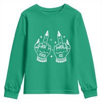 Middle Finger F Ice Youth Sweatshirt Against Ice Violence Outspoken Resistance