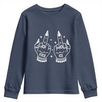Middle Finger F Ice Youth Sweatshirt Against Ice Violence Outspoken Resistance