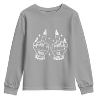 Middle Finger F Ice Youth Sweatshirt Against Ice Violence Outspoken Resistance