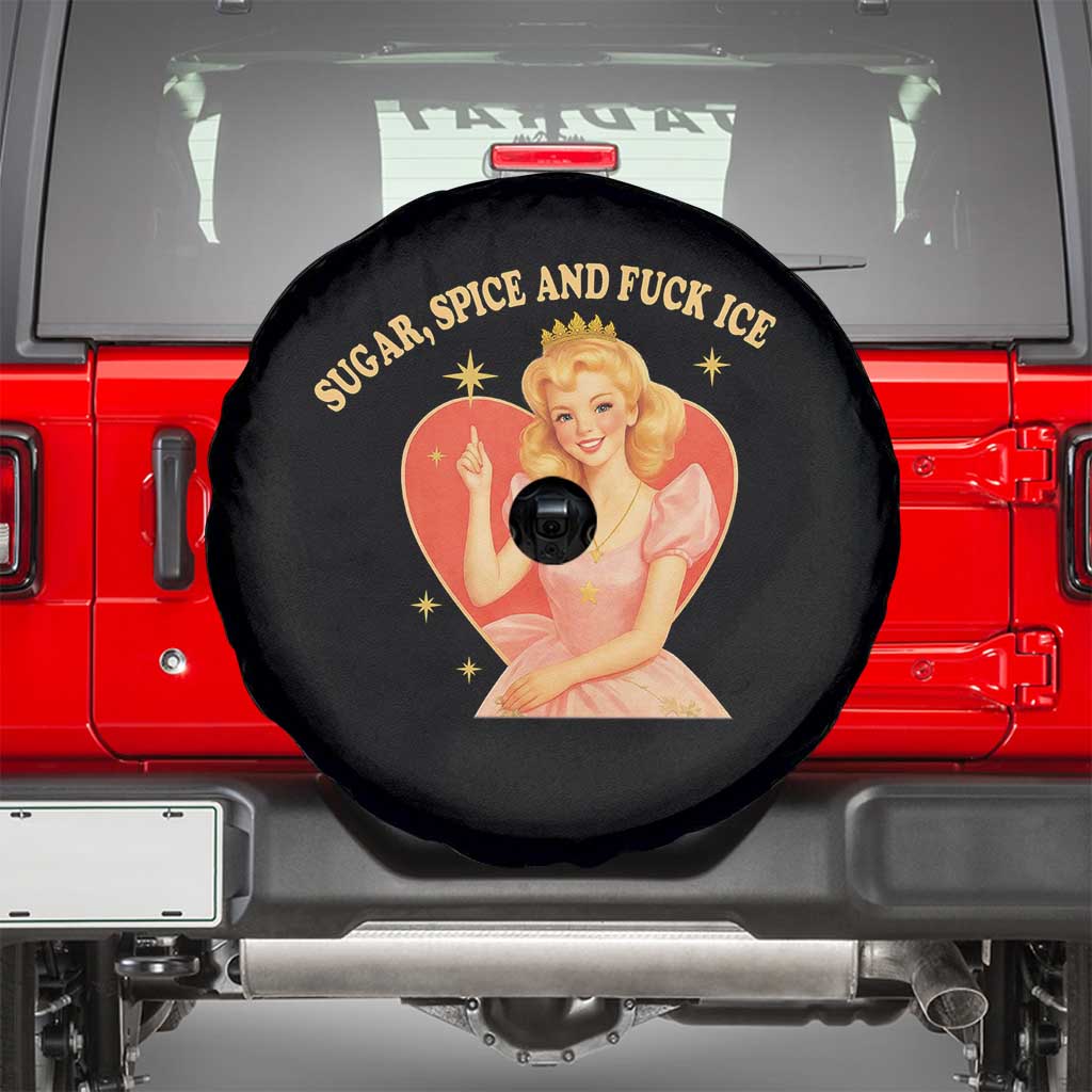Sugar Spice and F Ice Retro Fairy Spare Tire Cover Feminist Against Ice Protest Political Resistance