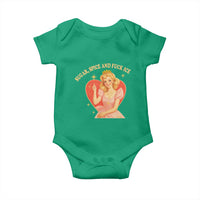 Sugar Spice and F Ice Retro Fairy Baby Onesie Feminist Against Ice Protest Political Resistance