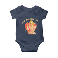 Sugar Spice and F Ice Retro Fairy Baby Onesie Feminist Against Ice Protest Political Resistance