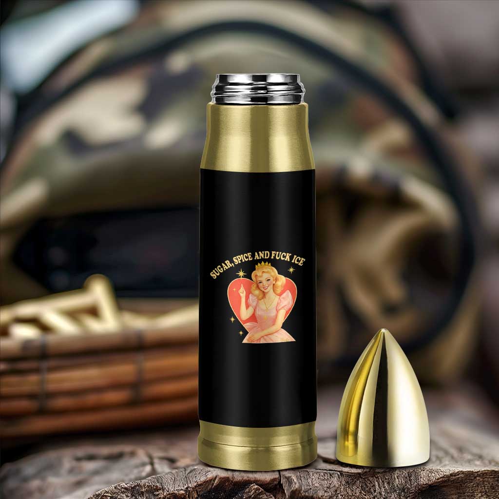 Sugar Spice and F Ice Retro Fairy Bullet Tumbler Feminist Against Ice Protest Political Resistance