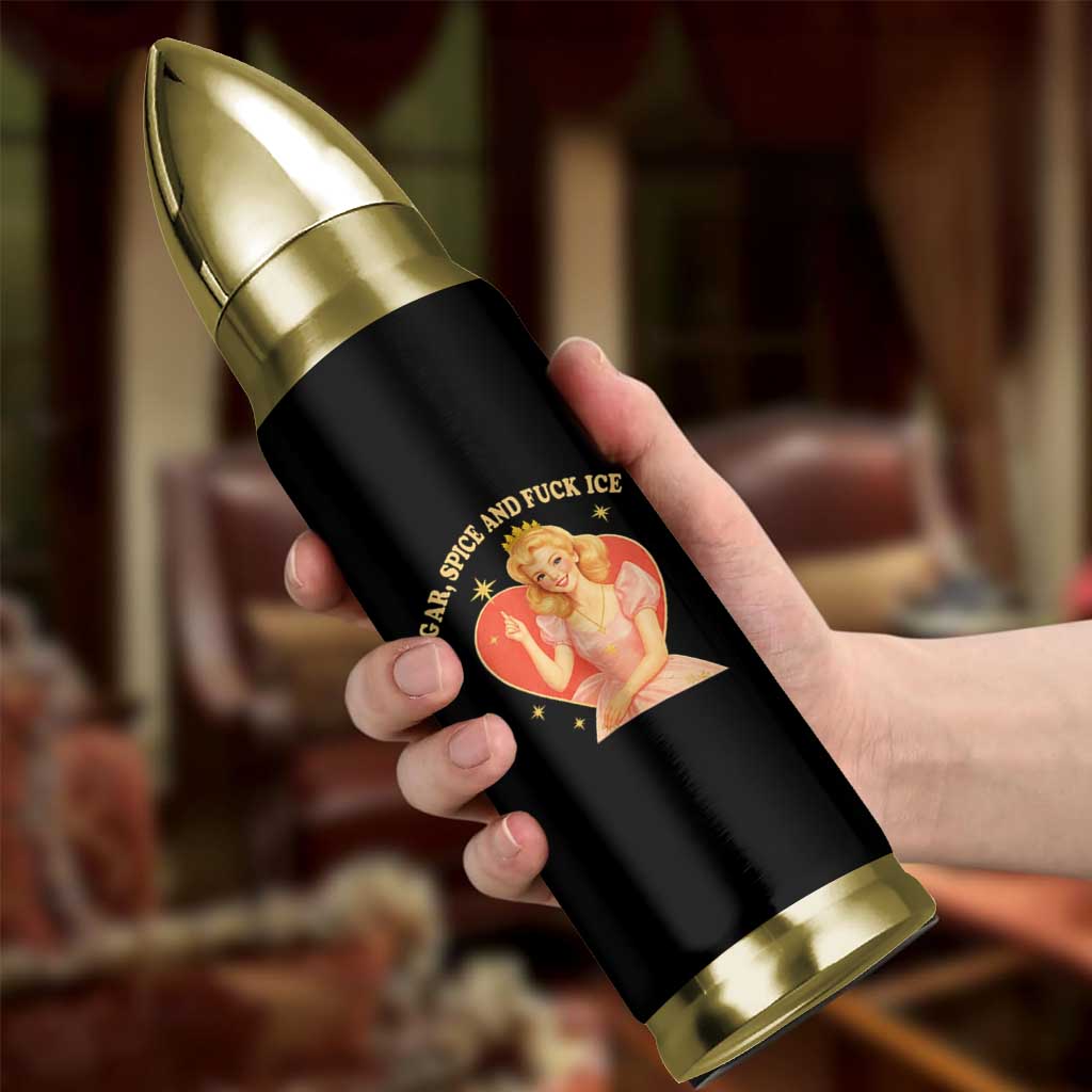 Sugar Spice and F Ice Retro Fairy Bullet Tumbler Feminist Against Ice Protest Political Resistance