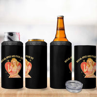 Sugar Spice and F Ice Retro Fairy 4 in 1 Can Cooler Tumbler Feminist Against Ice Protest Political Resistance