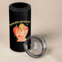 Sugar Spice and F Ice Retro Fairy 4 in 1 Can Cooler Tumbler Feminist Against Ice Protest Political Resistance