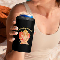 Sugar Spice and F Ice Retro Fairy 4 in 1 Can Cooler Tumbler Feminist Against Ice Protest Political Resistance