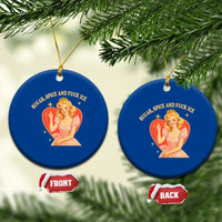 Sugar Spice and F Ice Retro Fairy Ceramic Ornament Feminist Against Ice Protest Political Resistance
