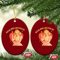 Sugar Spice and F Ice Retro Fairy Ceramic Ornament Feminist Against Ice Protest Political Resistance