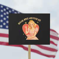Sugar Spice and F Ice Retro Fairy Protest Sign Feminist Against Ice Protest Political Resistance