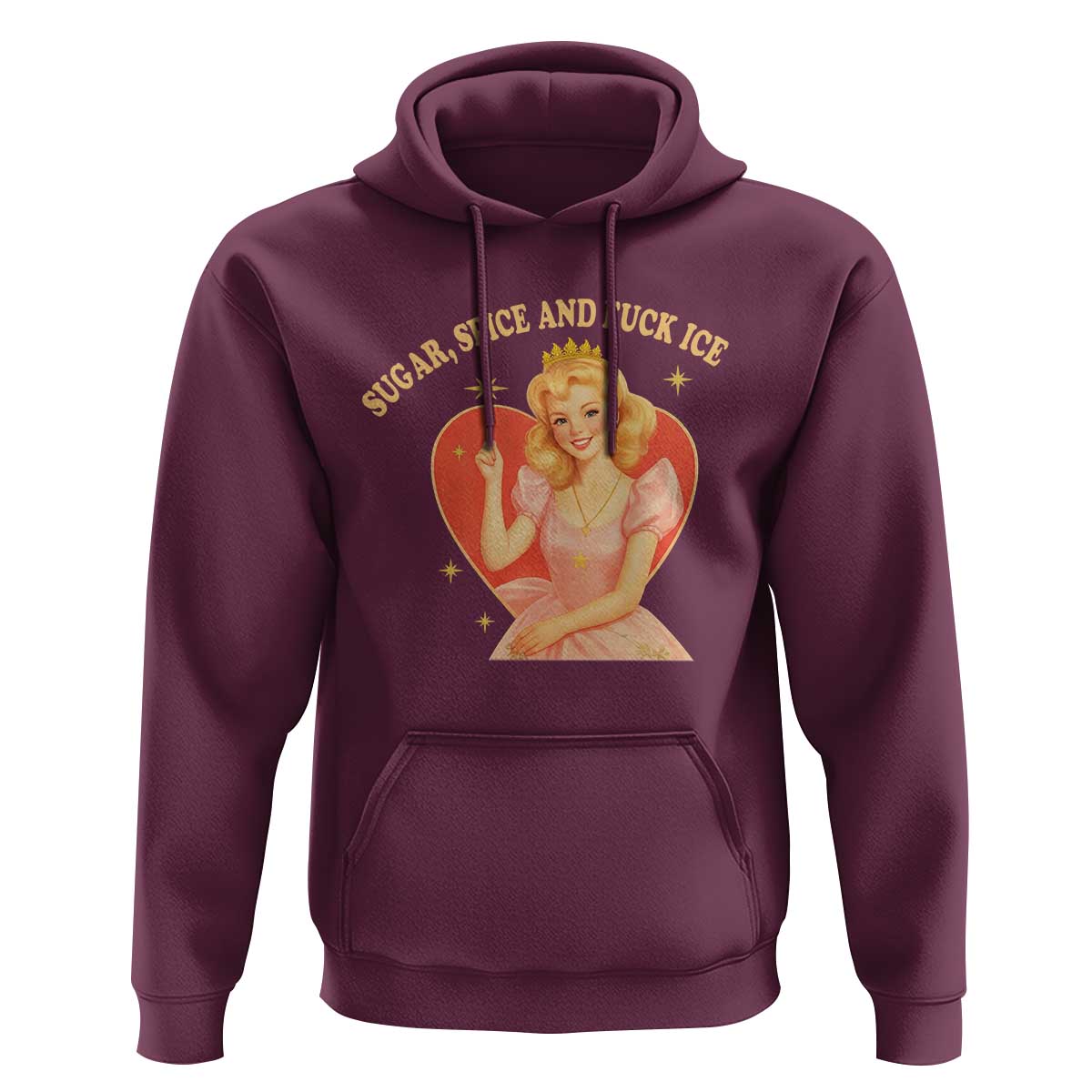 Sugar Spice and F Ice Retro Fairy Hoodie Feminist Against Ice Protest Political Resistance