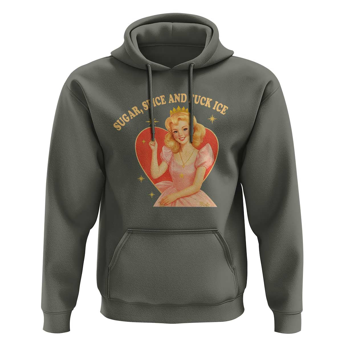 Sugar Spice and F Ice Retro Fairy Hoodie Feminist Against Ice Protest Political Resistance