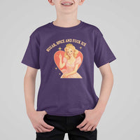 Sugar Spice and F Ice Retro Fairy T Shirt For Kid Feminist Against Ice Protest Political Resistance