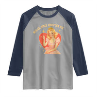 Sugar Spice and F Ice Retro Fairy Raglan Shirt Feminist Against Ice Protest Political Resistance