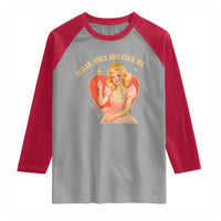 Sugar Spice and F Ice Retro Fairy Raglan Shirt Feminist Against Ice Protest Political Resistance