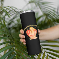 Sugar Spice and F Ice Retro Fairy Skinny Tumbler Feminist Against Ice Protest Political Resistance
