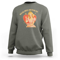 Sugar Spice and F Ice Retro Fairy Sweatshirt Feminist Against Ice Protest Political Resistance