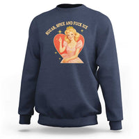 Sugar Spice and F Ice Retro Fairy Sweatshirt Feminist Against Ice Protest Political Resistance