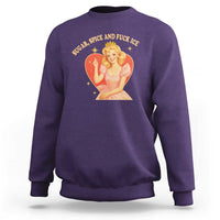 Sugar Spice and F Ice Retro Fairy Sweatshirt Feminist Against Ice Protest Political Resistance